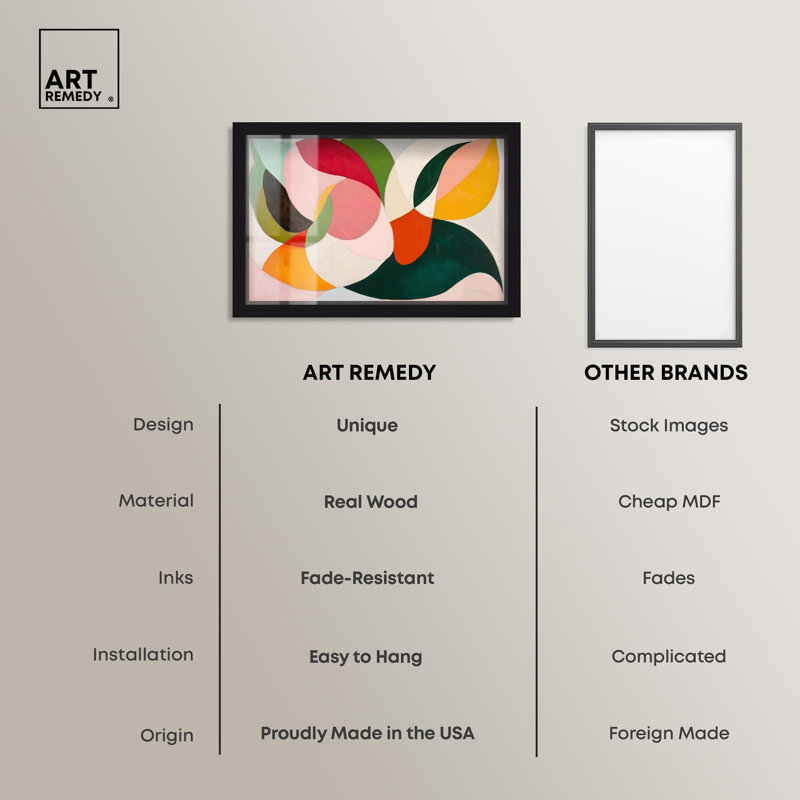 Décoration murale Maximalist Color Fusion Shadowbox Print par Art Remedy, H 11 po x l 16 po, Noir