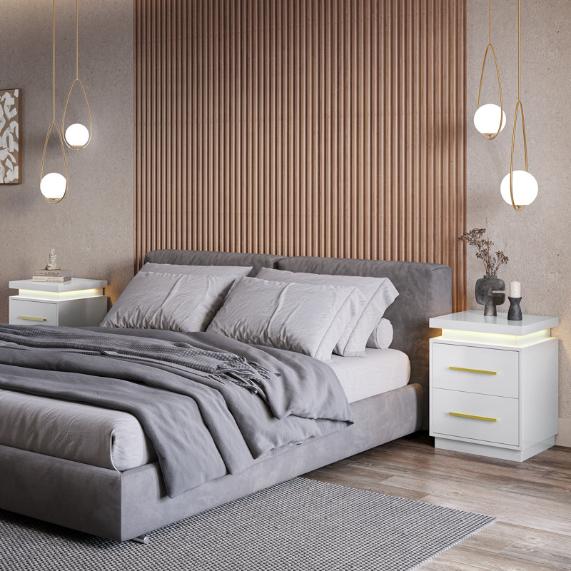 17.24'' W Nightstand, White