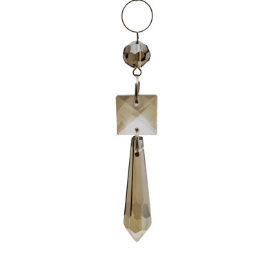 4.25'' Handmade Crystal Finial Ornament