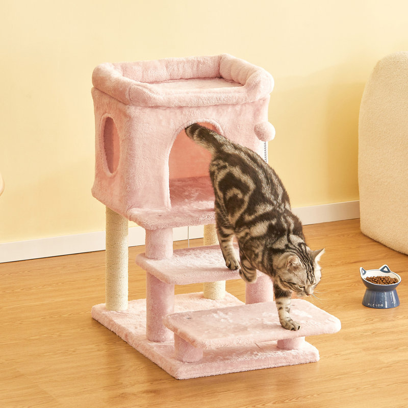 Tour pour arbre à chat 28,7 po, Rose