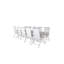 Faiyaz 10 - Person Patio Dining Set with Extendable Rectangular Table-532253134