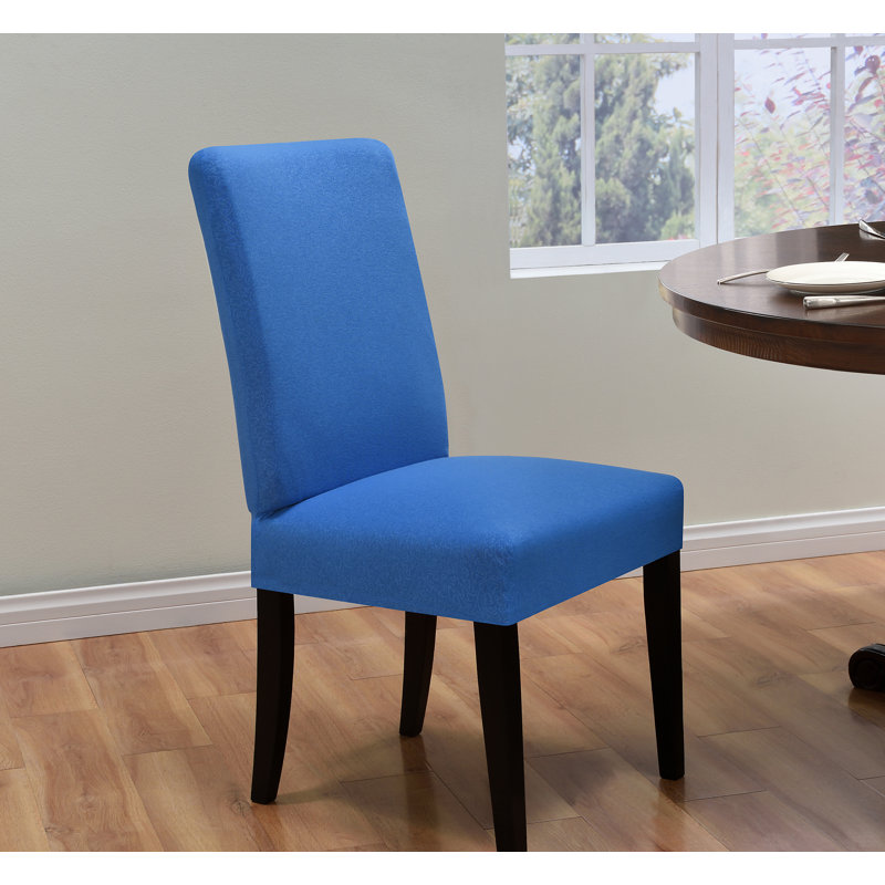 Cobalt Blue Stretch Dining Chair Slipcover