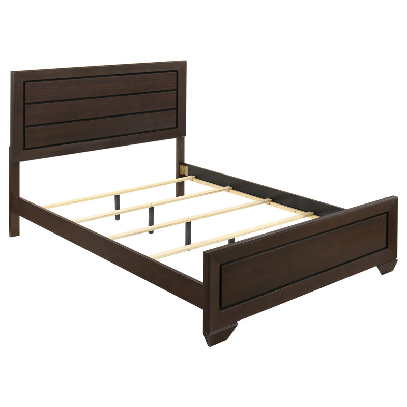 Ensemble de chambre à coucher 5 pièces Shept, Cacao foncé, Grand lit