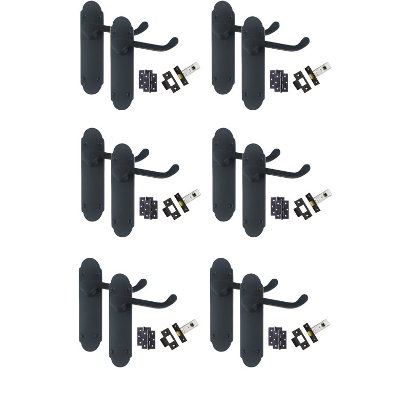 Latch Door Handle nwith Backplate