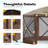 Pop-Up Metal Gazebo with Door, Wind Panels, and Screens-95943560