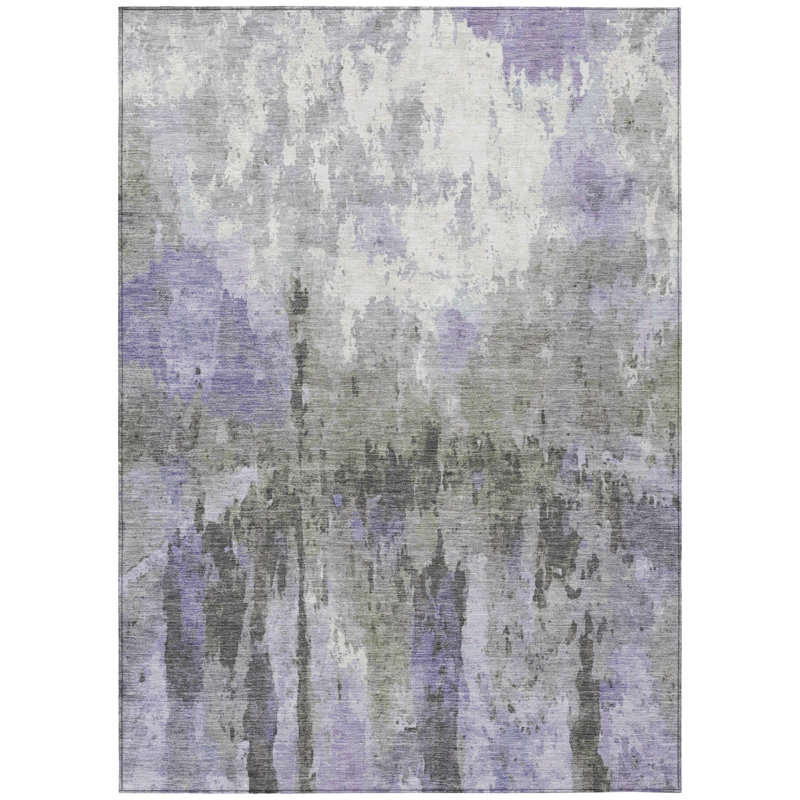 Machine Washable Indoor/Outdoor Pablo ACN2284 Abstract Rug, Rectangle 8' x 10'