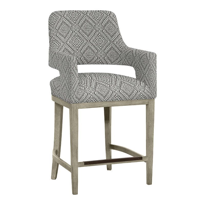 Tabouret de bar et de comptoir Josie, Amande chamois, Perigold Iguazu Platinum