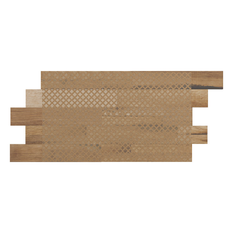 Oak Dry Stack Wood Mosaic Wall Tile for Wall and Ceiling