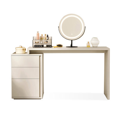 Makeup Vanity with Light mirror,3 drawers