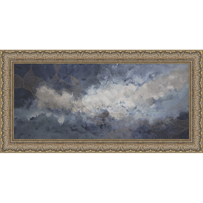 Clouded Hope 1 Framed Acrylic Painting Print Canvas, 27.5" H x 55.5" W