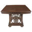 Table de salle à manger classique en chêne foncé avec rallonge pour 8 sièges - décor traditionnel détails formels 8