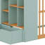 Lit mezzanine avec échelle et tablettes de rangement pratiques-578619513-578619514