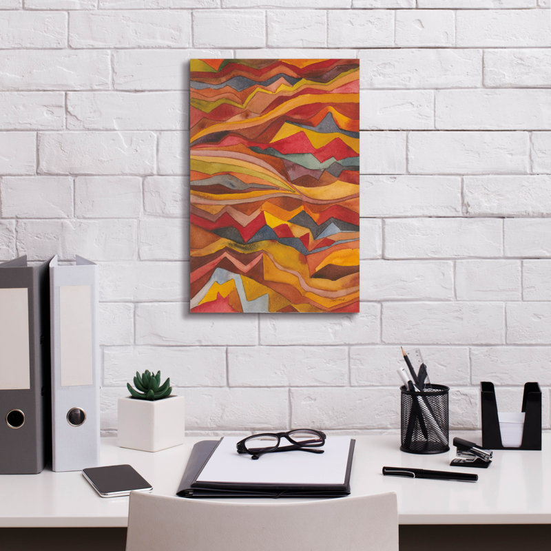 Art mural sur toile Union Rustic «Painted Desert 1» par Cheryl Warrick