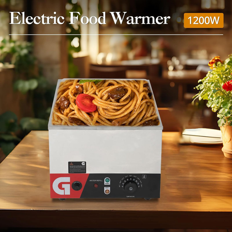 Réchaud commercial 24QT * 1- Chauffer à sec ou à l'eau, table à vapeur électrique