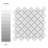 Hudson Tangier 12-3/8 " x 12-3/8 " Porcelain Mosaic Floor & Wall Tile-36936453