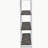 Retro Grey Chevron Pattern Bookshelf with Full-Length Shelves