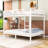 Full XL over Full XL Metal Bunk Bed with Ladder