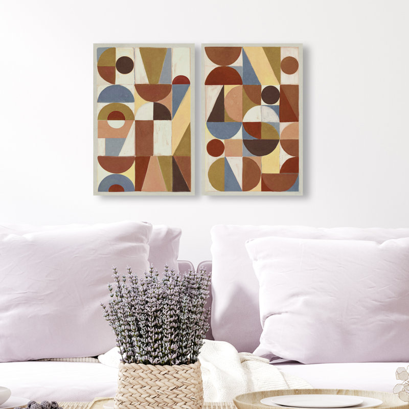 Tiled Set Set by Oliver Gal, 30"H x 20"W, Gallery Wrapped