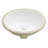 Plaisir 16.5 16.5 in. Oval Under-Mount Ceramic Bathroom Sink in White SM-UM629