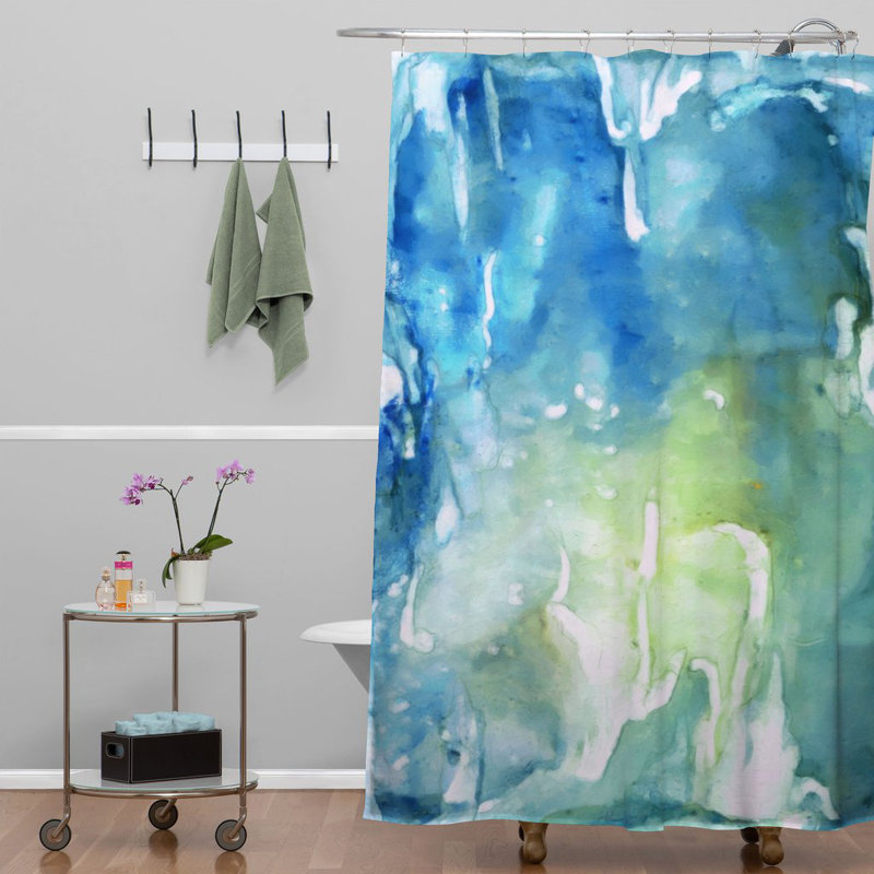 Rosie Brown Abstract Shower Curtain
