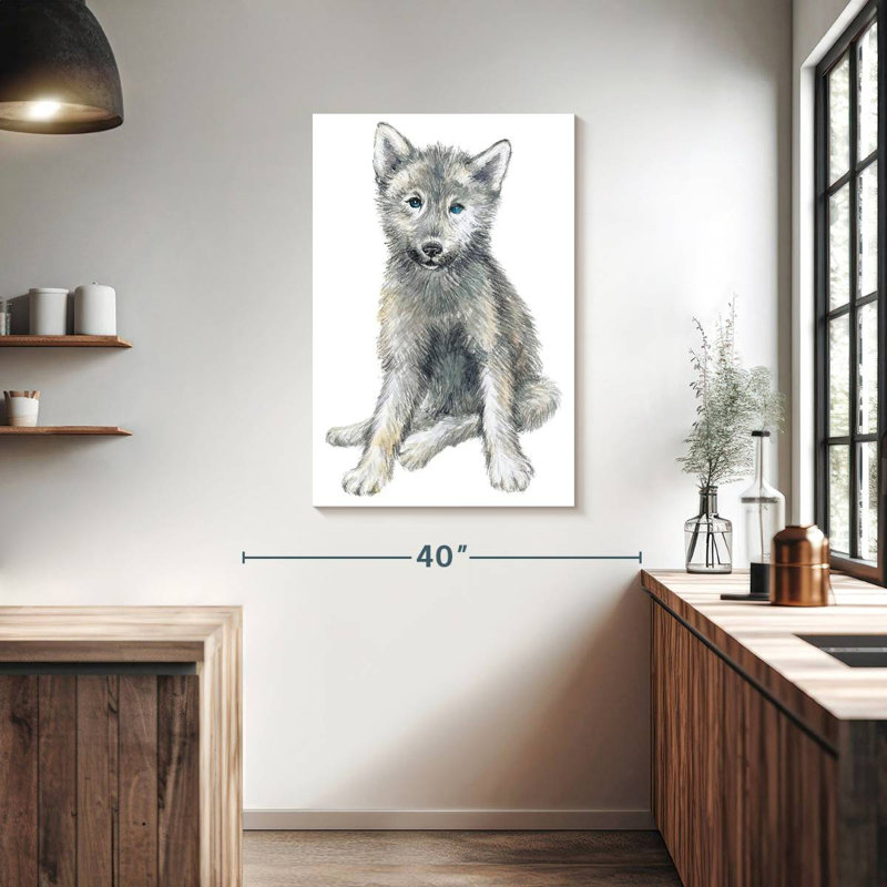 Bébé coyote, H 39 po x l 26 po