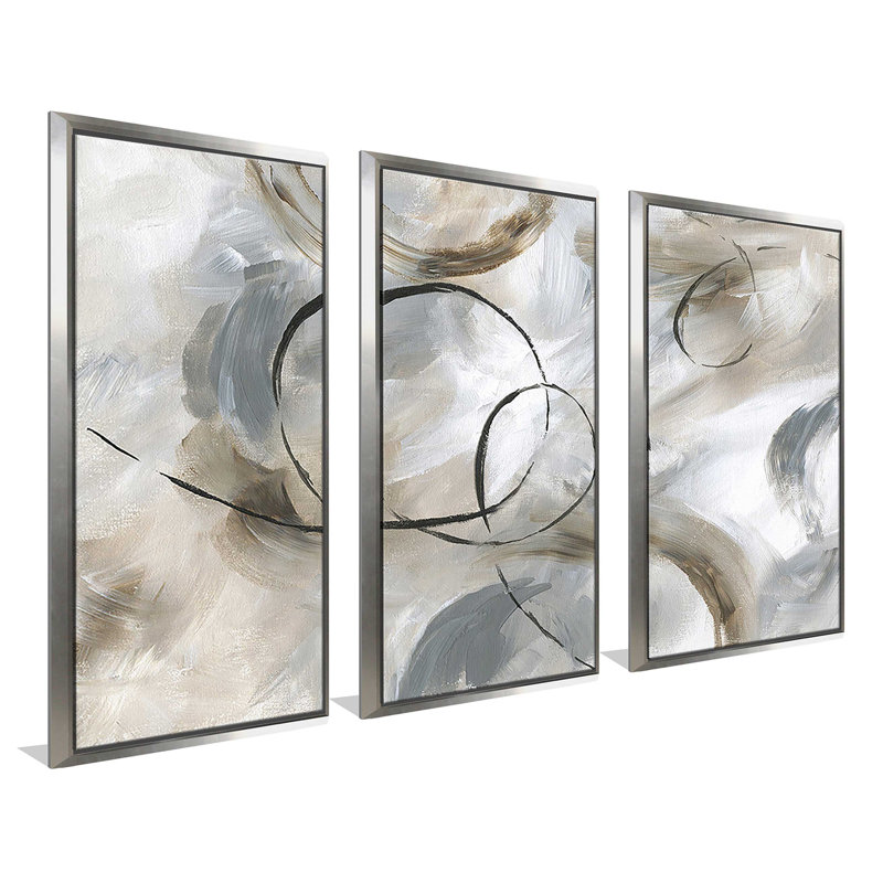 Allegro - 3 pièces, reproduction encadrée sur toile, L 52,5 po x H 33,5 po