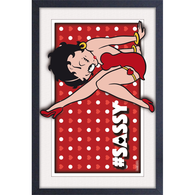 Boop- Sassy 11x17 Under Plexi Framed Poster