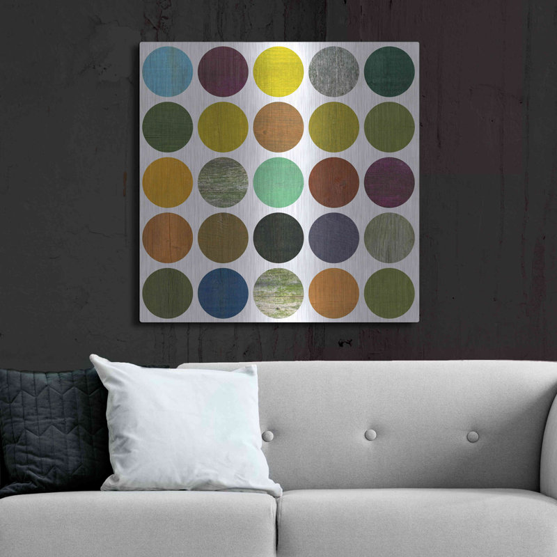 Brayden Studio «Rustic Rounds 4.0» par Michelle Calkins, art mural en métal, H 36 po x l 36 po
