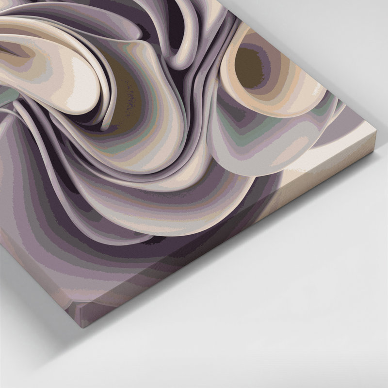 Art mural sur toile Biomorphic Abstraction 89, H 24 po x l 36 po