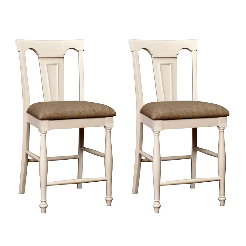 Tabouret de comptoir 26 po Arlien, Blanc crème