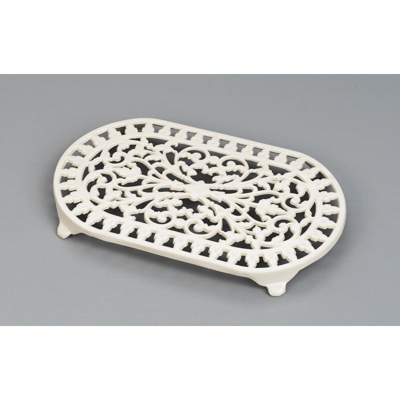 Oval 1 Piece Trivet, Champagne