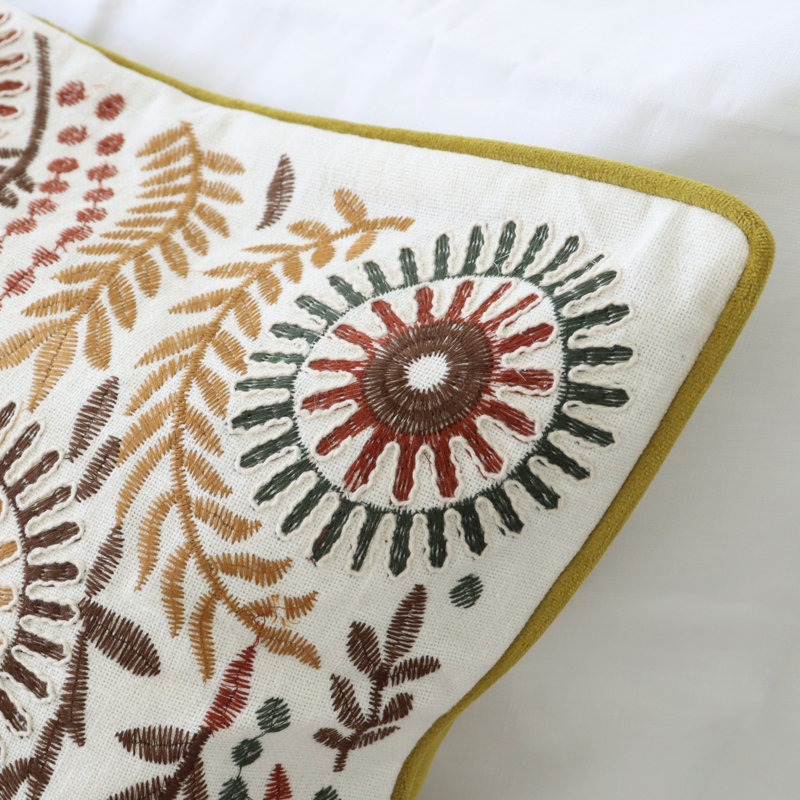 Cotton Pillow Cover, Mustard