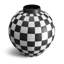 Damier Handmade Porcelain China Table Vase