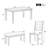 Rustic Style 6-Piece Dining Room Table Set-95031957-92173437