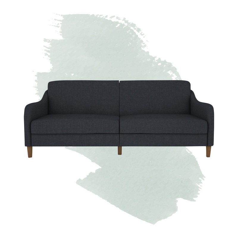 Aria 77" Round Arm Convertible Sofa