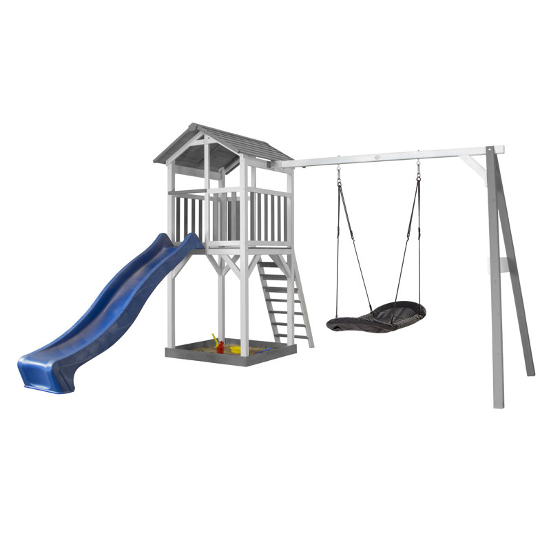 AXI Hemlock Swing Set with 1 Swing(s) , 1 Slide(s), Blue