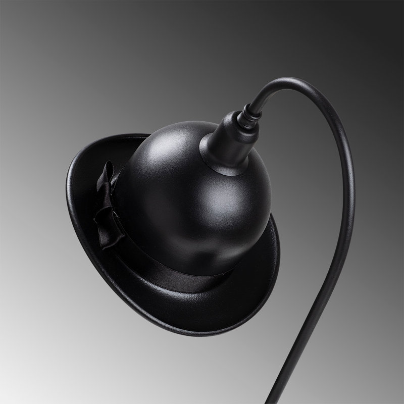 Lampe de bureau noire 17,72 po Keturah