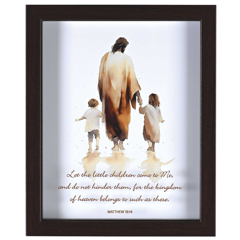 Art encadré «Let The Little Children Come»