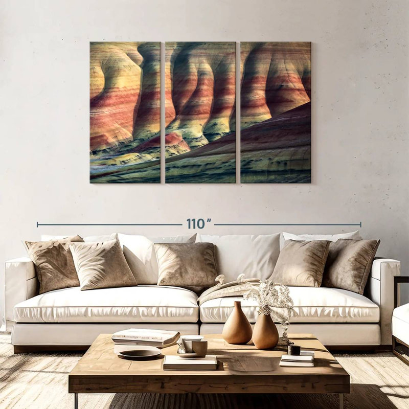 Alvord Painted Hills, 48" H x 74" W