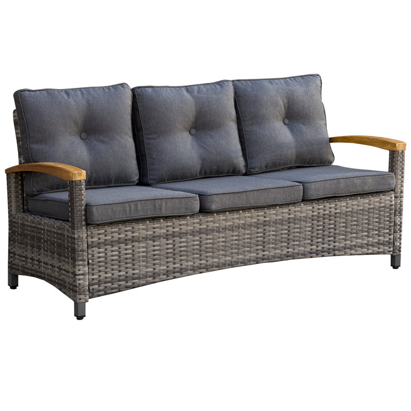 3-Person Sofa Seating Group with Cushions