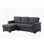 Linen Reversible Sleeper Sectional Sofa With Storage Chaise