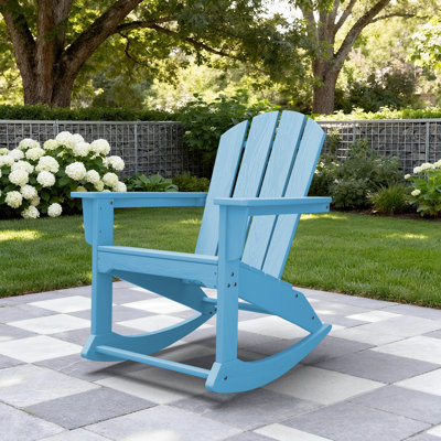 HDPE Wooden Rocking Adirondack Chair