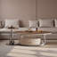 Table basse ovale de luxe-1164966776