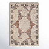Elsey Hand Tufted Wool Geometric Indoor Rug
