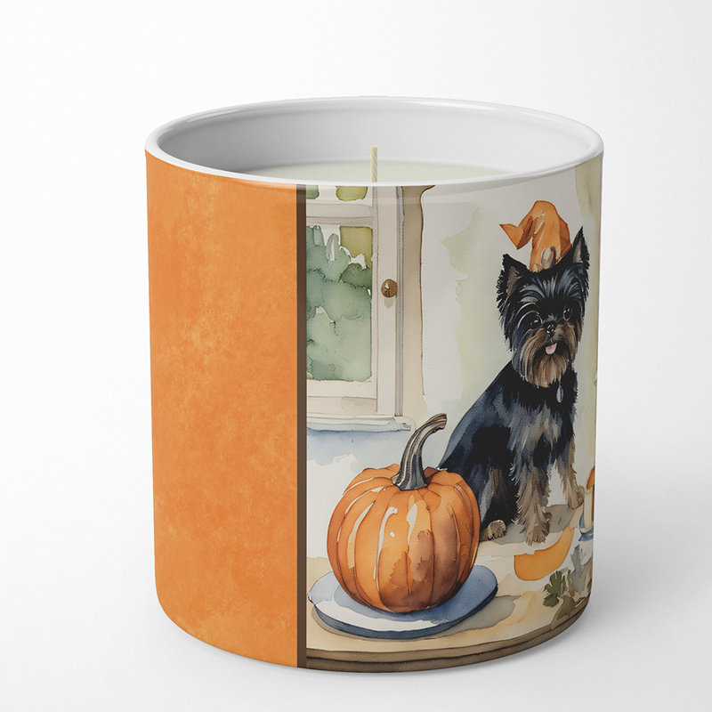 Bougie parfumée Pumpkin Pie avec support en céramique