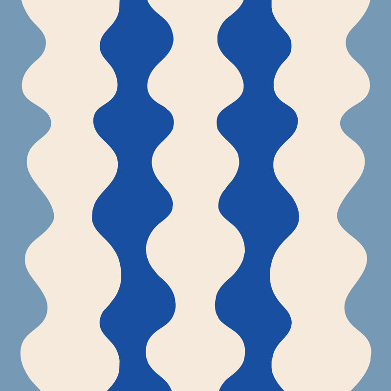 Low Frequency Wallpaper, Self-Adhesive, Bathhouse Blues