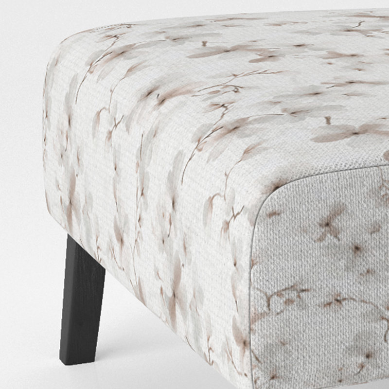 Fauteuil de chambre Boho, Pantoufle sans accoudoirs