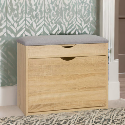 Niketta Storage Shoe Bench Shoe Rack Entryway Hallway Furniture Hidden Compartment
