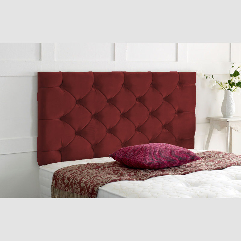 Carter-Mills Upholstered Headboard, Single (3'), Burgundy