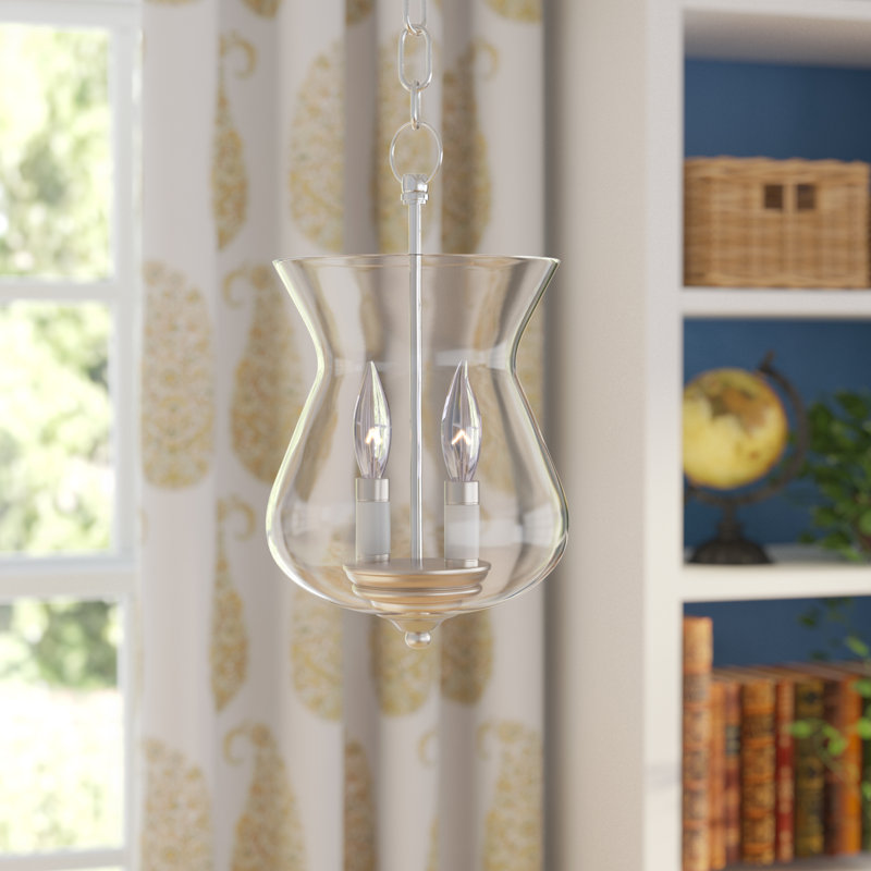 2 - Light Brushed Nickel Pendant, Brushed Nickel